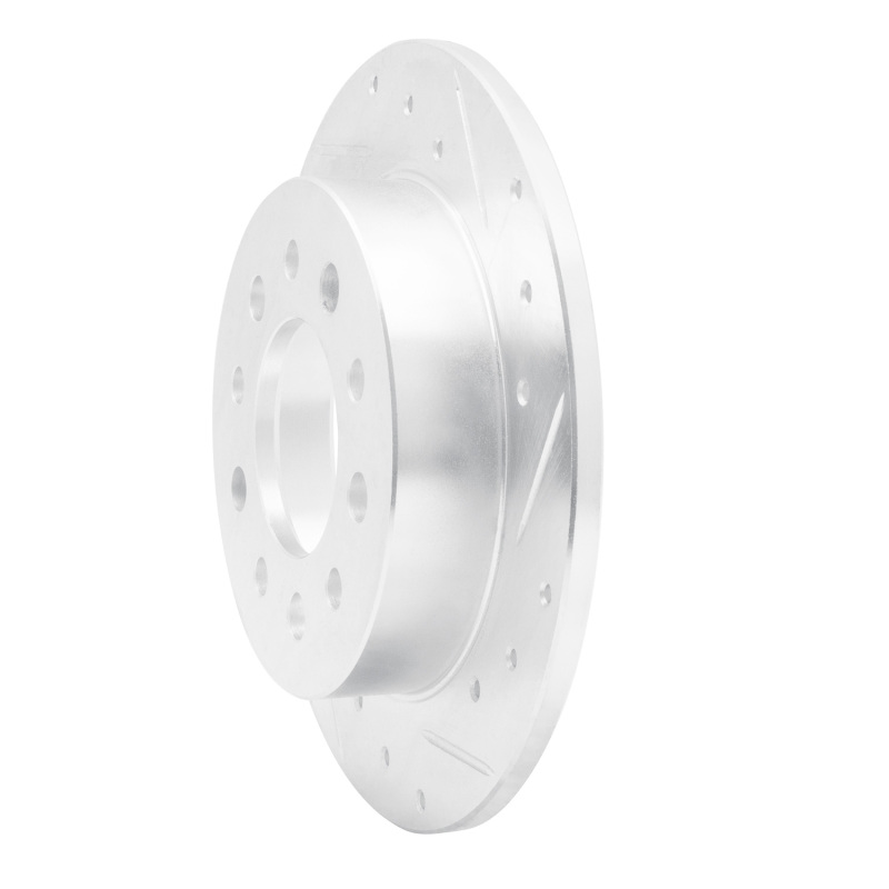 Picture of R1 03-08 Hyundai TIBURON Rear Right Drilled & Slotted Silver Brake Rotor