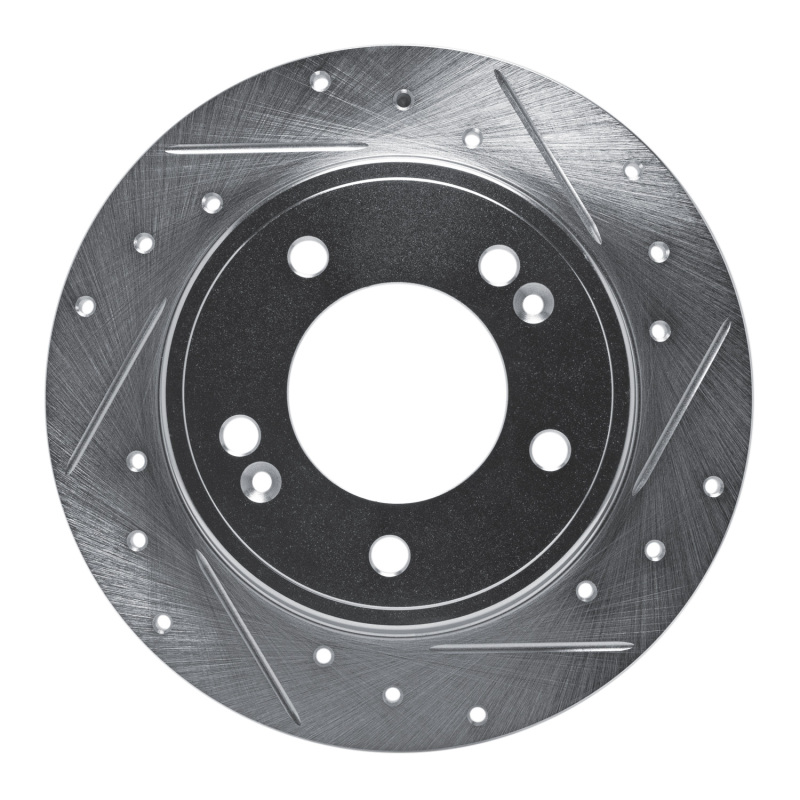 Picture of R1 11-25 Hyundai Elantra Coupe Rear Right Drilled & Slotted Silver Brake Rotor