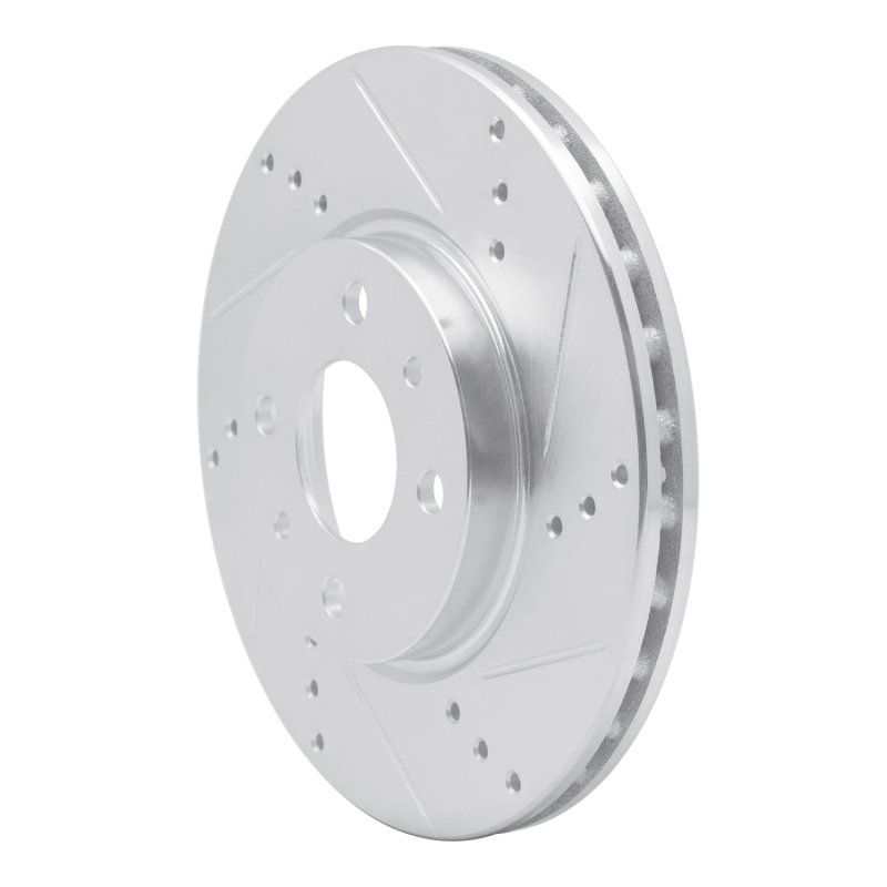 Picture of R1 09-19 Dodge Vision (Mexico) Front Right Drilled & Slotted Silver Brake Rotor