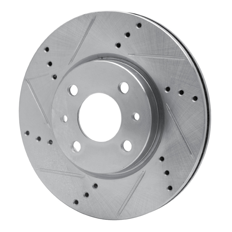 Picture of R1 09-19 Dodge Vision (Mexico) Front Left Drilled & Slotted Silver Brake Rotor