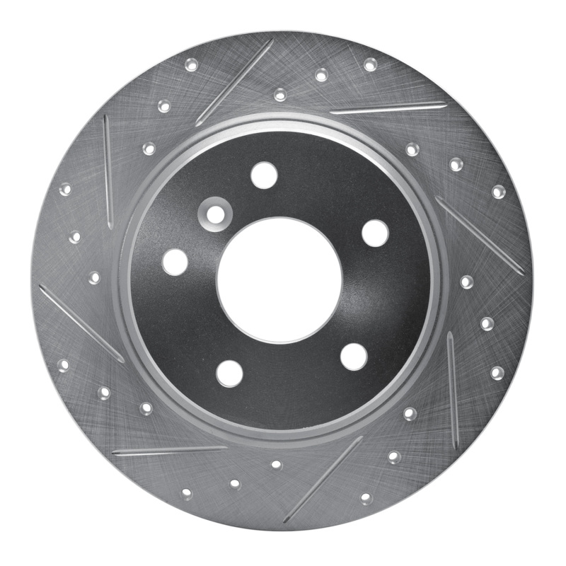 Picture of R1 94-04 Land Rover Range Rover Rear Left Drilled & Slotted Silver Brake Rotor