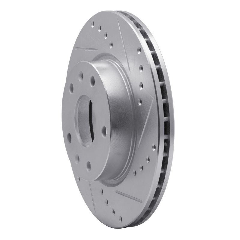 Picture of R1 02-05 Land Rover Freelander Front Right Drilled & Slotted Silver Brake Rotor