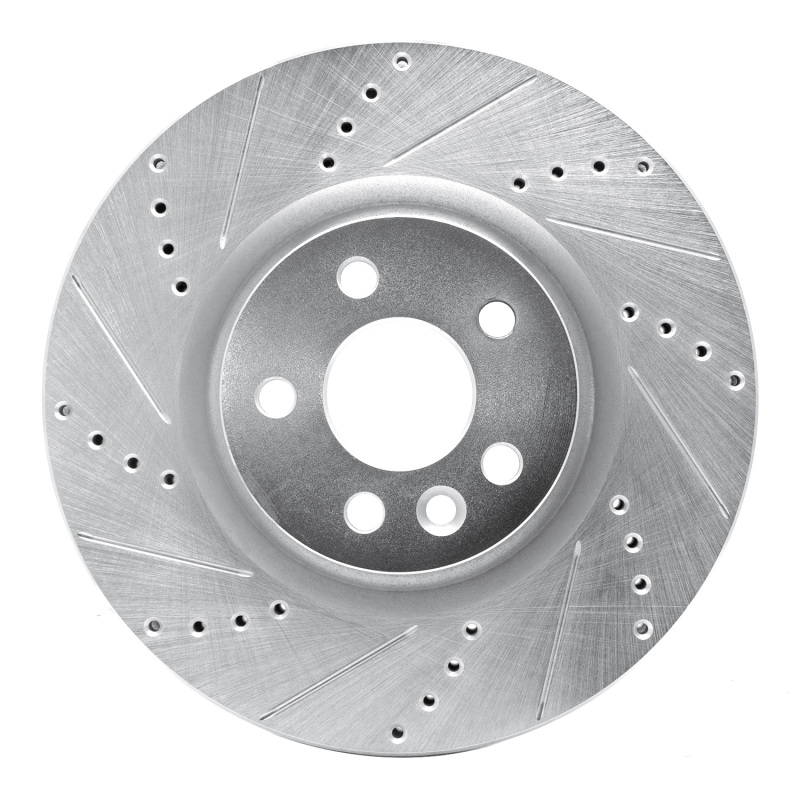 Picture of R1 15-19 Jaguar E-Pace Front Left Drilled & Slotted Silver Brake Rotor