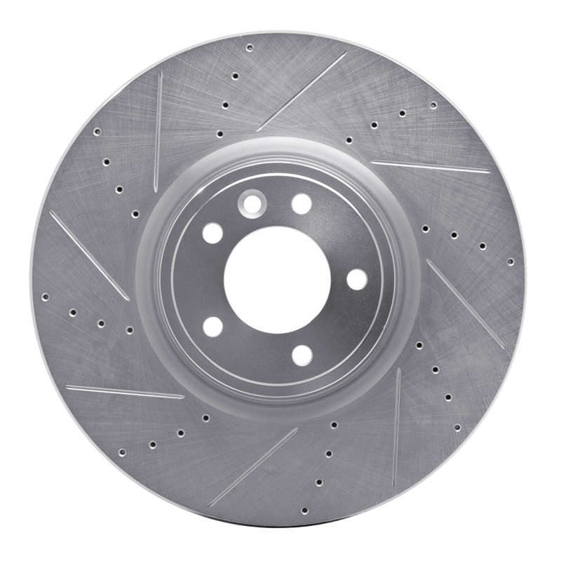 Picture of R1 18-25 Land Rover Defender 90 Front Left Drilled & Slotted Silver Brake Rotor