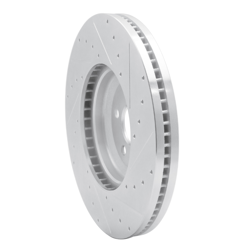 Picture of R1 20-25 Jaguar E-Pace Front Left Drilled & Slotted Silver Brake Rotor