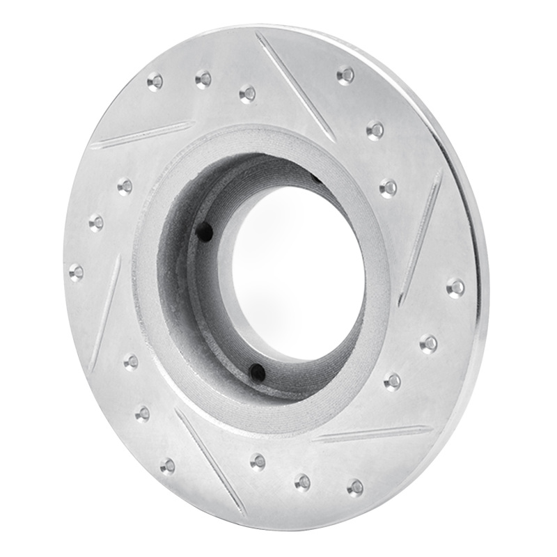 Picture of R1 85-91 Subaru XT Rear Left Drilled & Slotted Silver Brake Rotor