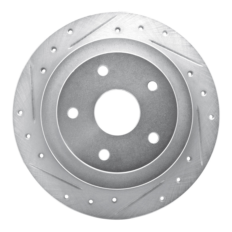 Picture of R1 92-97 Subaru SVX Rear Left Drilled & Slotted Silver Brake Rotor