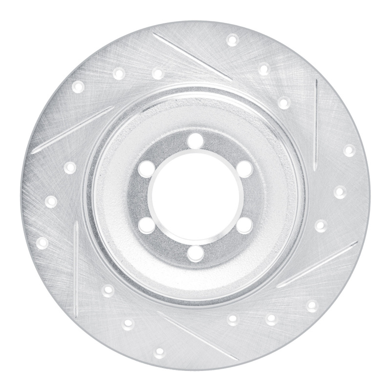 Picture of R1 75-79 Alfa Romeo ALFETTA Rear Right Drilled & Slotted Silver Brake Rotor