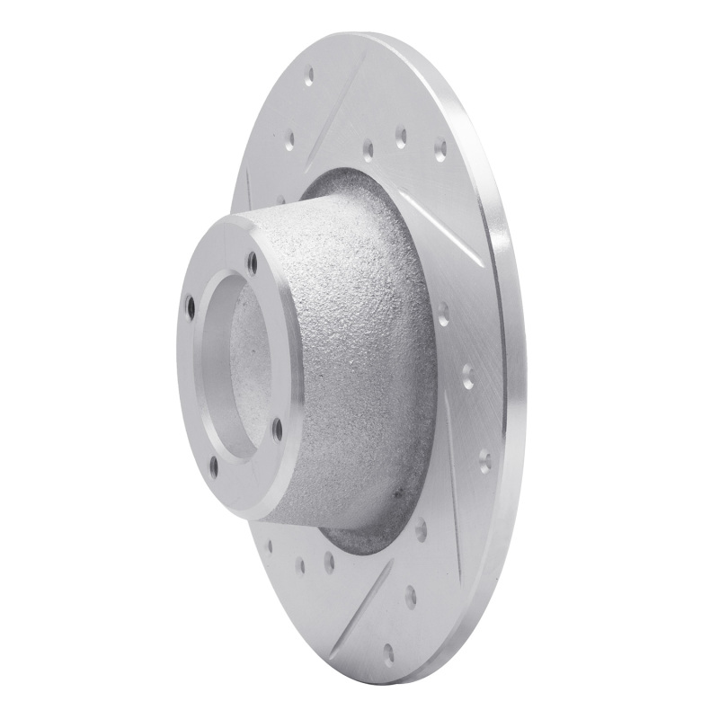 Picture of R1 75-80 Triumph TR7 Front Left Drilled & Slotted Silver Brake Rotor