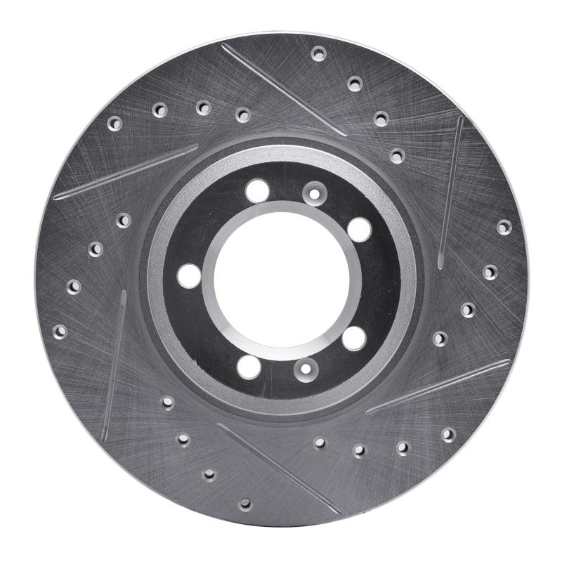 Picture of R1 81-89 Alfa Romeo GTV-6 Front Right Drilled & Slotted Silver Brake Rotor