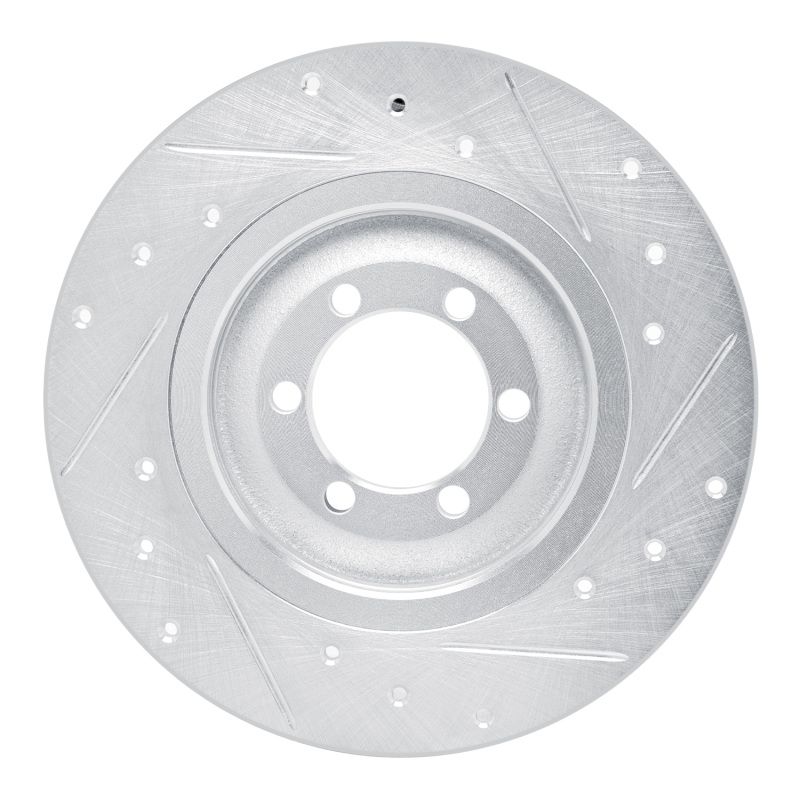 Picture of R1 75-79 Alfa Romeo Sport Rear Left Drilled & Slotted Silver Brake Rotor