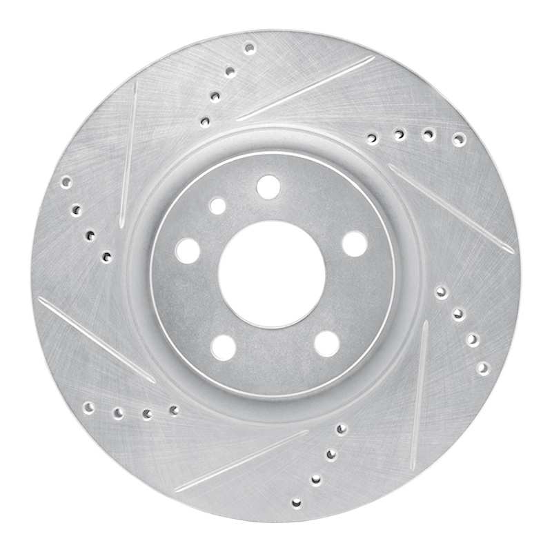 Picture of R1 91-20 Alfa Romeo 164 Front Left Drilled & Slotted Silver Brake Rotor