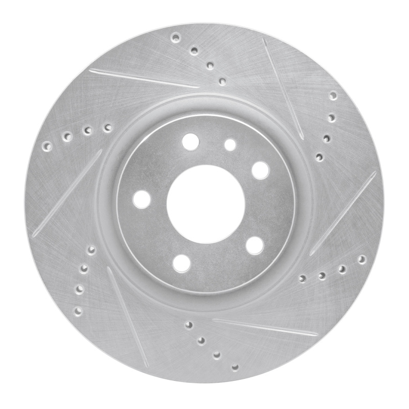 Picture of R1 91-20 Alfa Romeo 164 Front Right Drilled & Slotted Silver Brake Rotor
