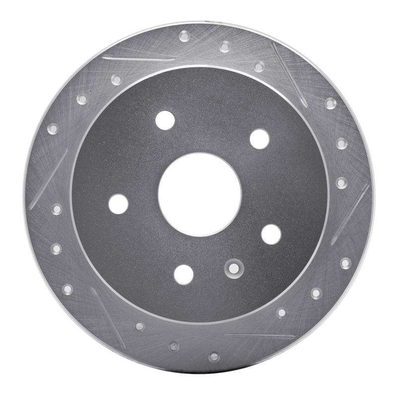 Picture of R1 99-02 Daewoo Leganza Rear Right Drilled & Slotted Silver Brake Rotor