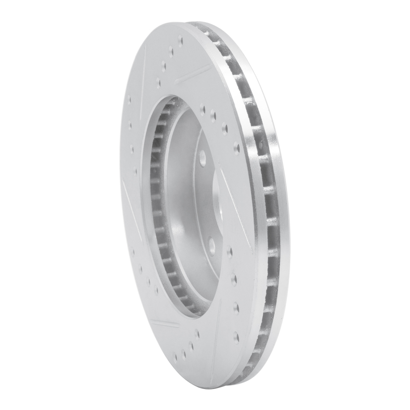 Picture of R1 99-02 Daewoo Leganza Front Right Drilled & Slotted Silver Brake Rotor