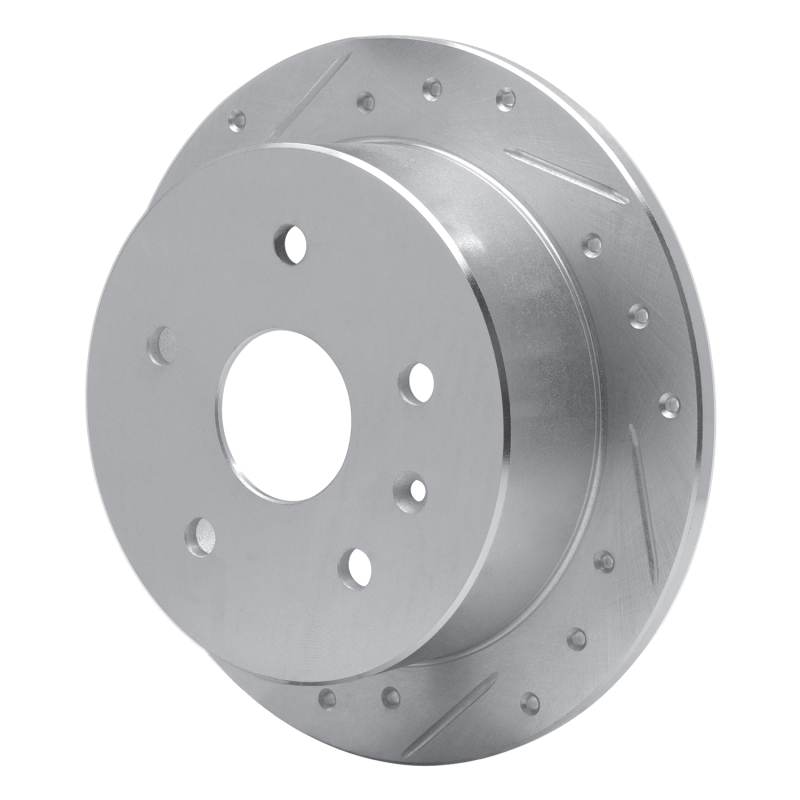 Picture of R1 99-02 Daewoo Leganza Rear Left Drilled & Slotted Silver Brake Rotor