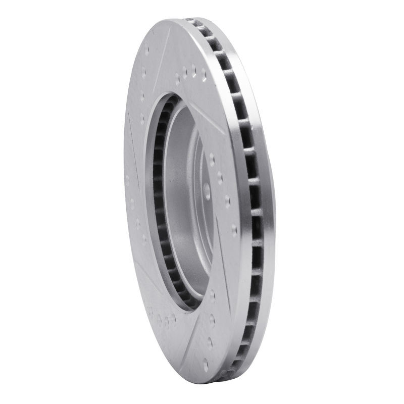 Picture of R1 00-02 Daewoo Nubira Front Right Drilled & Slotted Silver Brake Rotor