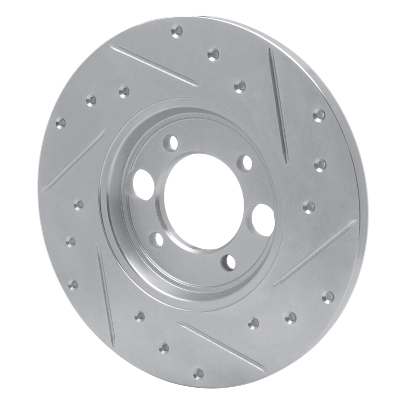 Picture of R1 62-87 Jaguar XKE Rear Left Drilled & Slotted Silver Brake Rotor