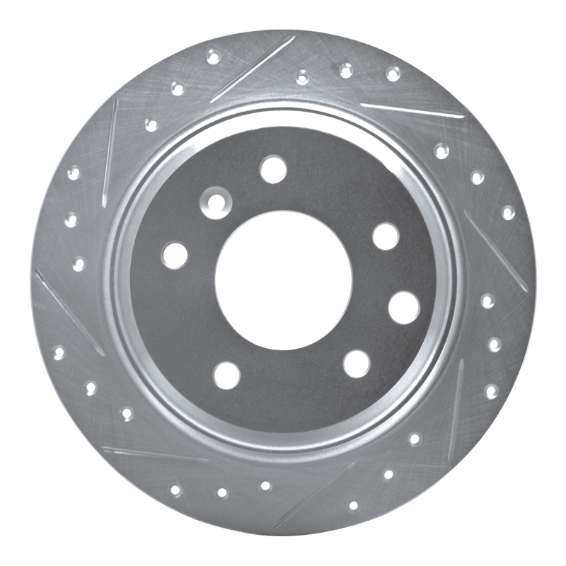 Picture of R1 90-95 Jaguar XJRS Rear Left Drilled & Slotted Silver Brake Rotor