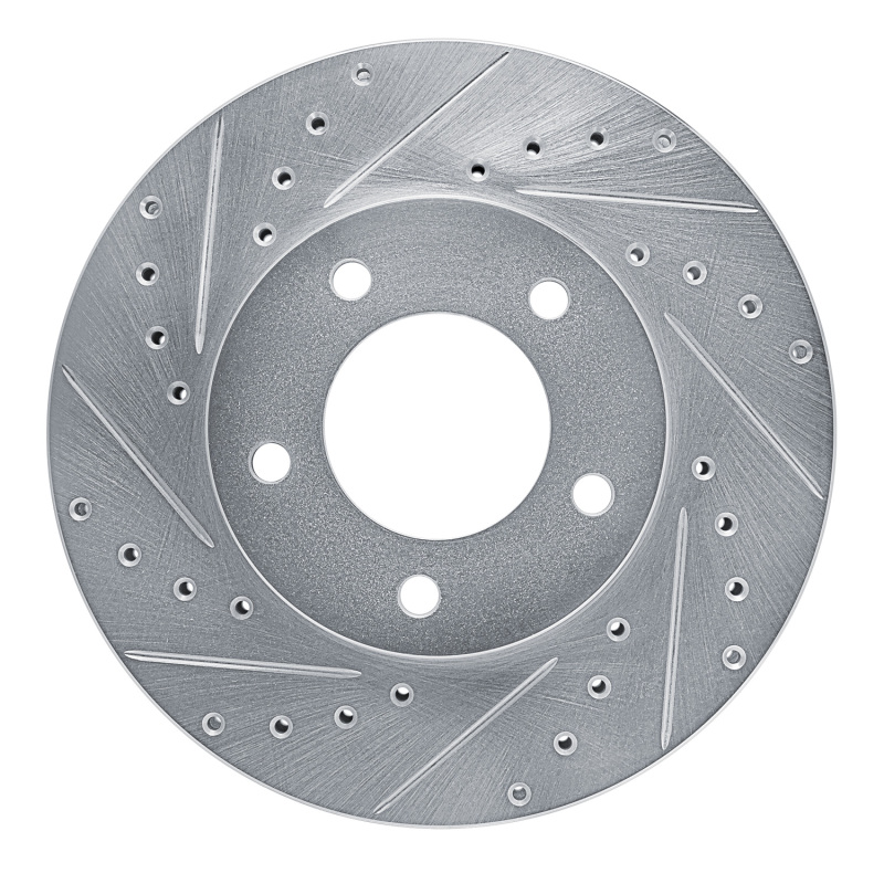 Picture of R1 93-94 Jaguar XJ12 Front Left Drilled & Slotted Silver Brake Rotor