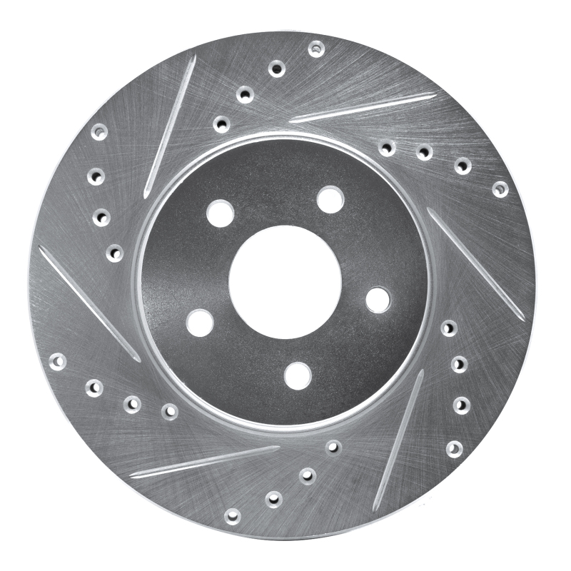 Picture of R1 01-08 Ford Mondeo (Mexico) Front Left Drilled & Slotted Silver Brake Rotor