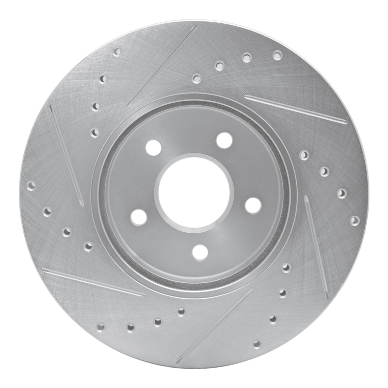 Picture of R1 01-08 Ford Mondeo (Mexico) Front Right Drilled & Slotted Silver Brake Rotor