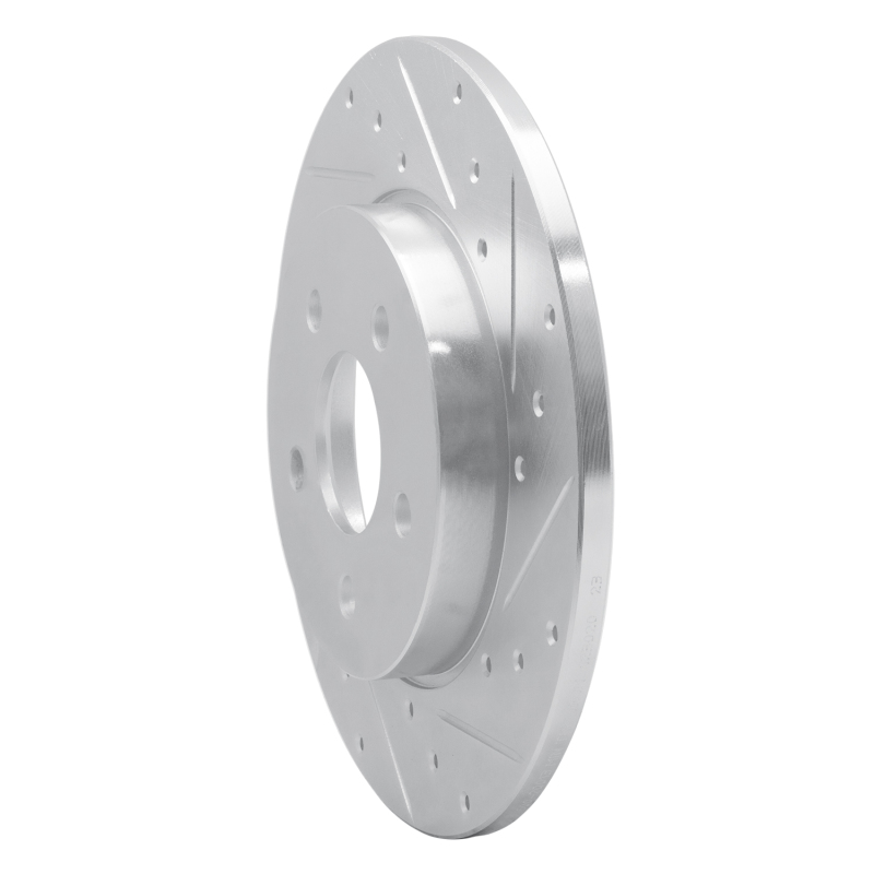 Picture of R1 01-08 Ford Mondeo (Mexico) Rear Right Drilled & Slotted Silver Brake Rotor