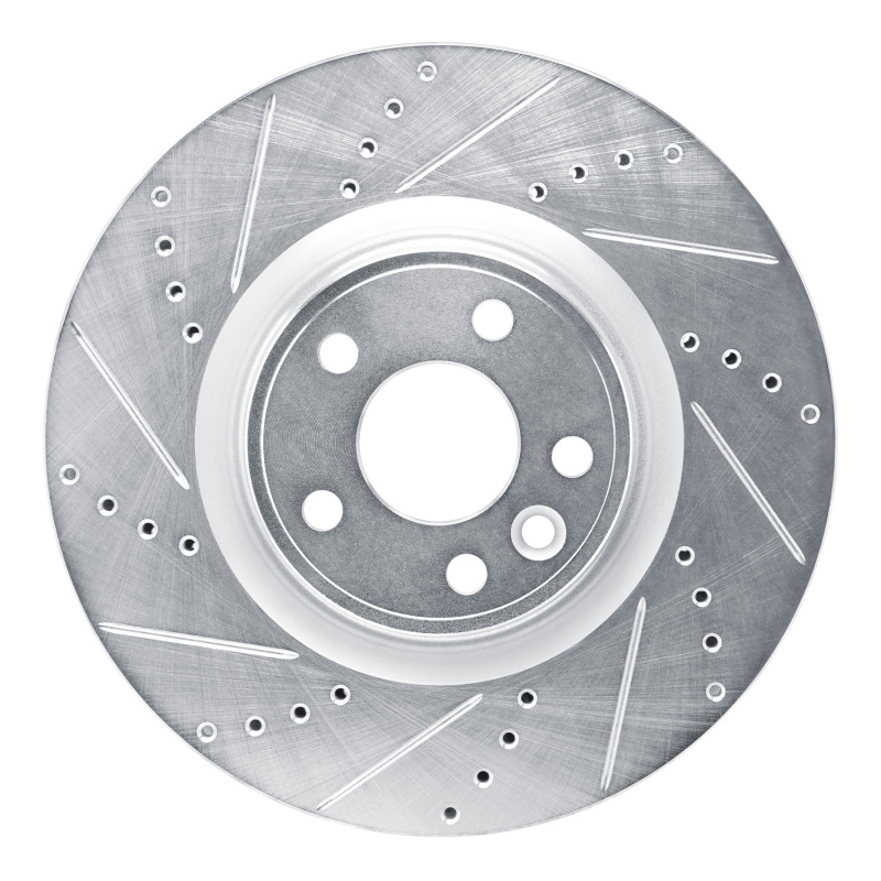 Picture of R1 20-20 Jaguar F-Pace Front Left Drilled & Slotted Silver Brake Rotor
