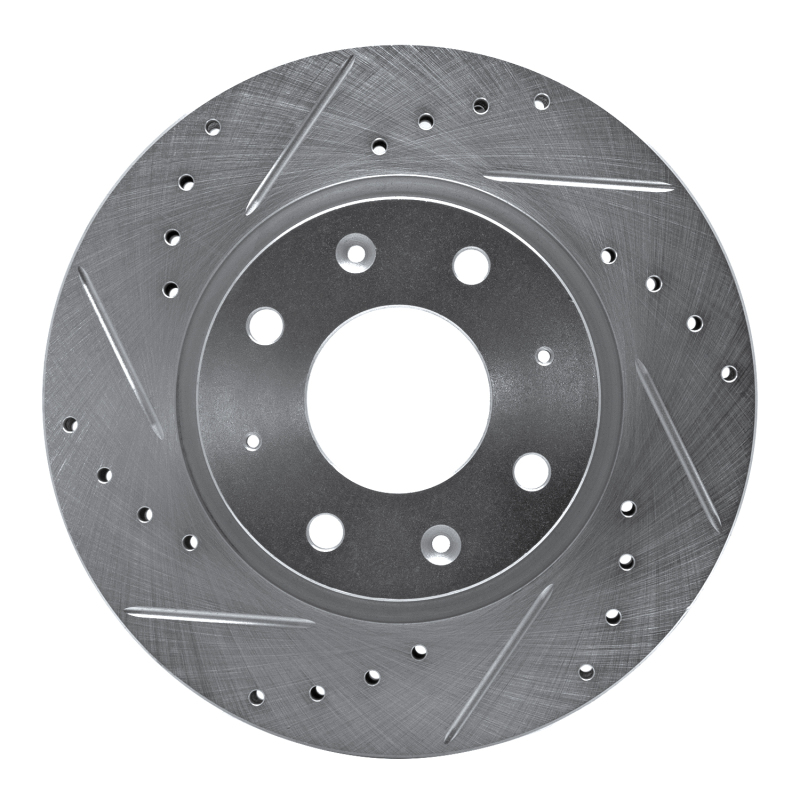 Picture of R1 04-09 Kia SPECTRA5 Front Left Drilled & Slotted Silver Brake Rotor
