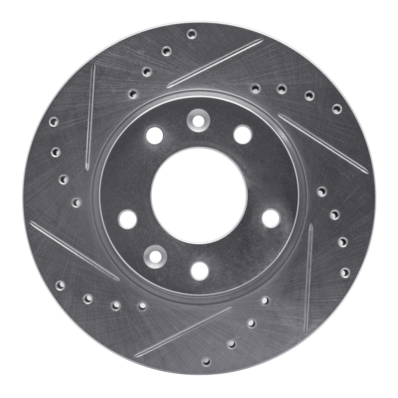 Picture of R1 02-02 Kia SEDONA Front Left Drilled & Slotted Silver Brake Rotor