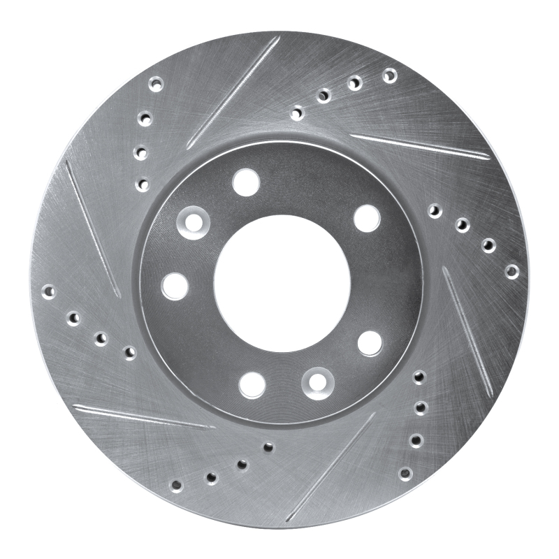 Picture of R1 03-05 Kia SEDONA Front Left Drilled & Slotted Silver Brake Rotor