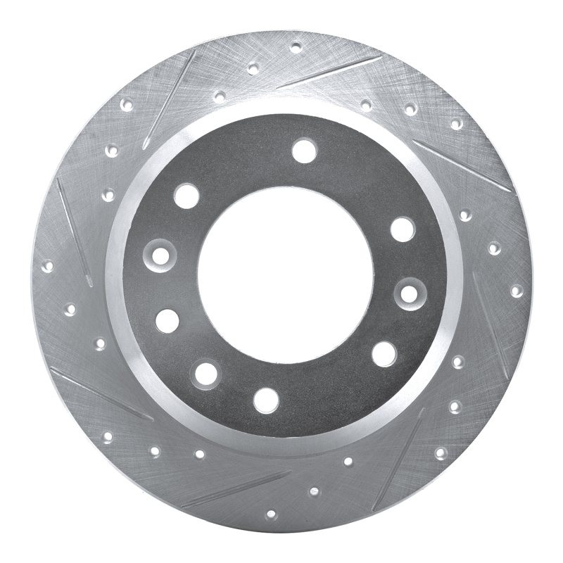 Picture of R1 06-14 Hyundai Entourage Rear Left Drilled & Slotted Silver Brake Rotor
