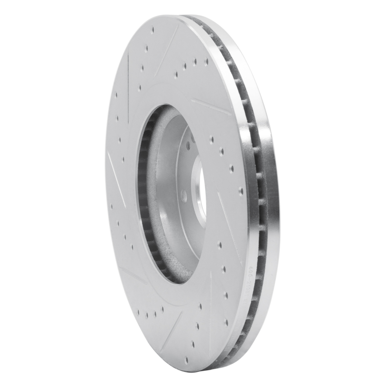 Picture of R1 15-21 Kia SEDONA Front Right Drilled & Slotted Silver Brake Rotor