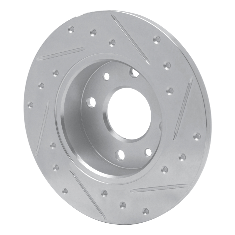 Picture of R1 81-83 Renault R18I Front Left Drilled & Slotted Silver Brake Rotor