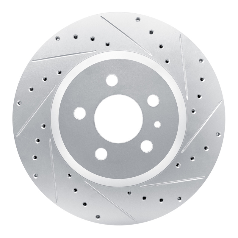 Picture of R1 17-25 Tesla Model 3 Front Right Drilled & Slotted Silver Brake Rotor