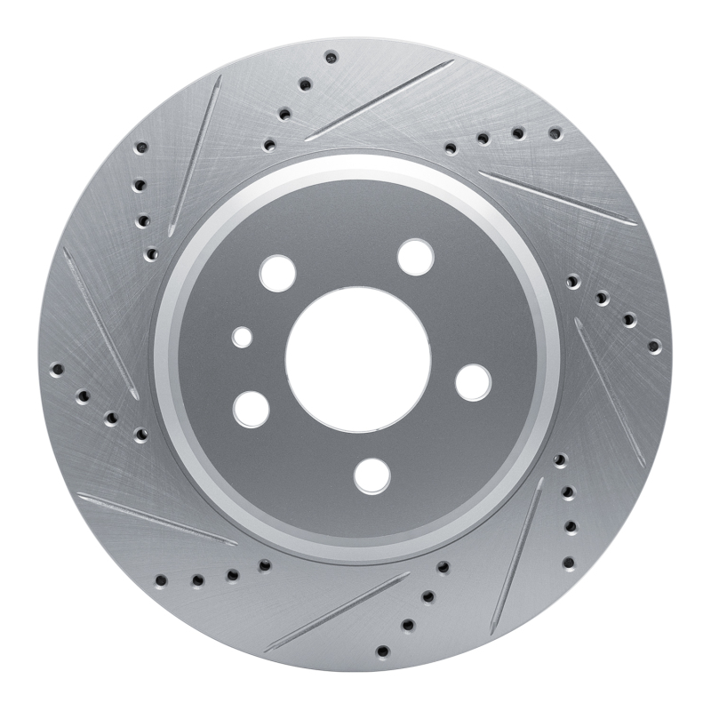 Picture of R1 17-25 Tesla Model 3 Rear Left Drilled & Slotted Silver Brake Rotor