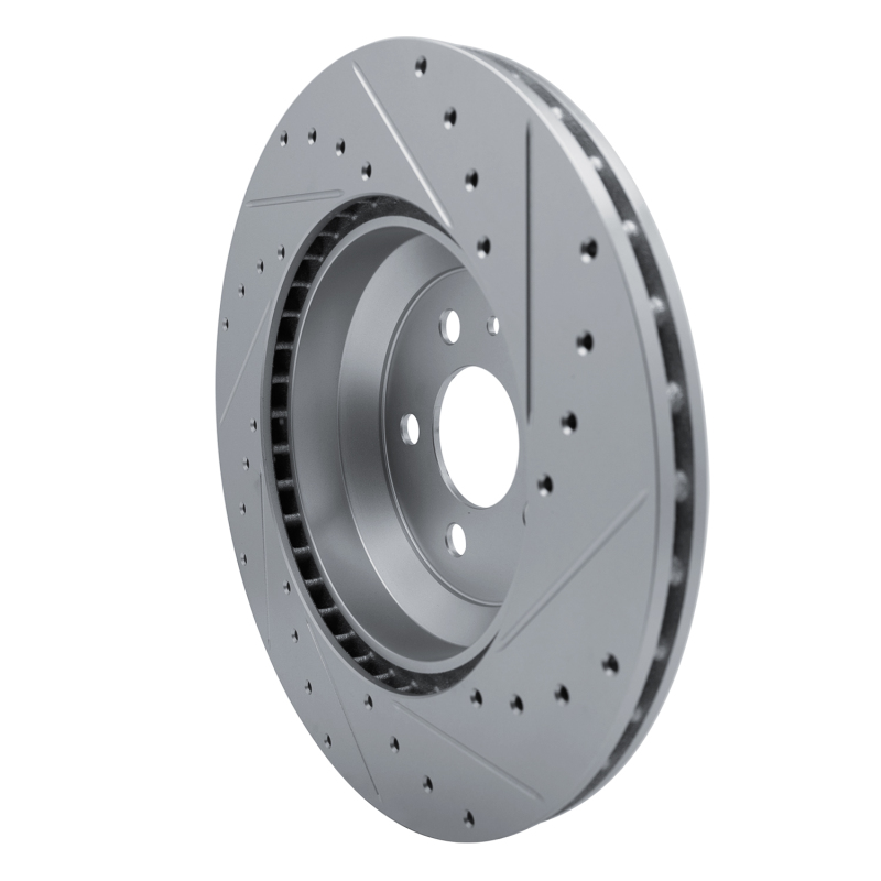 Picture of R1 17-25 Tesla Model 3 Front Left Drilled & Slotted Silver Brake Rotor
