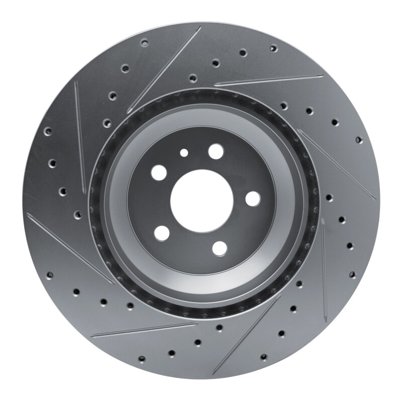 Picture of R1 17-25 Tesla Model 3 Front Right Drilled & Slotted Silver Brake Rotor