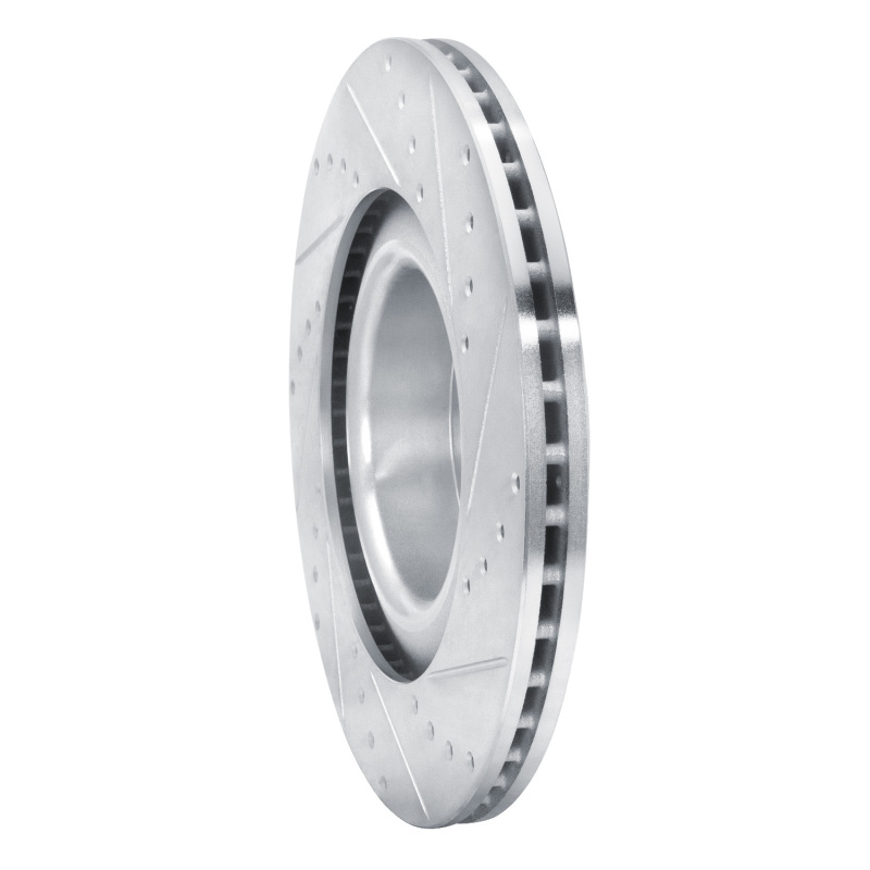 Picture of R1 20-25 Tesla Model Y Front Left Drilled & Slotted Silver Brake Rotor