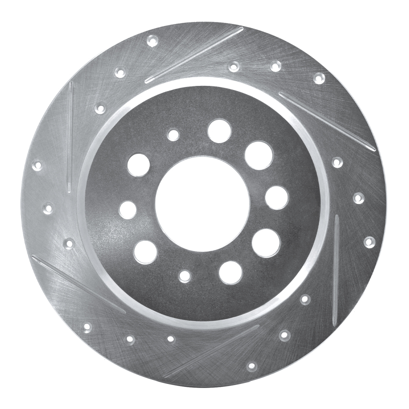 Picture of R1 67-74 Volvo 142 Rear Left Drilled & Slotted Silver Brake Rotor