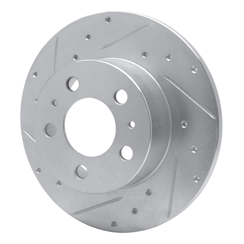 Picture of R1 67-72 Volvo 164 Front Right Drilled & Slotted Silver Brake Rotor