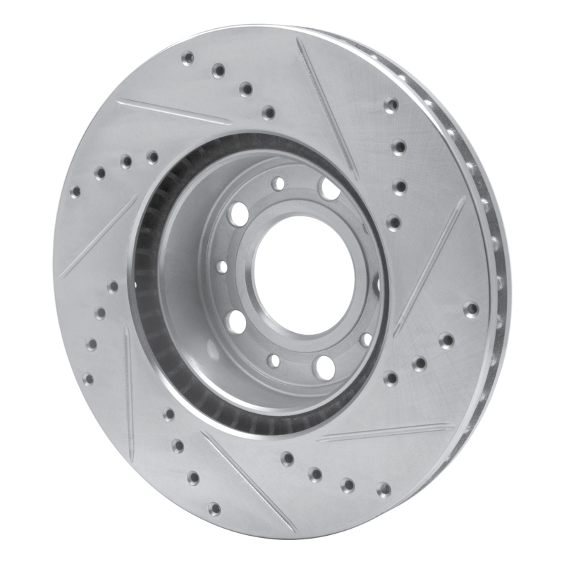 Picture of R1 91-95 Volvo 740 Front Left Drilled & Slotted Silver Brake Rotor