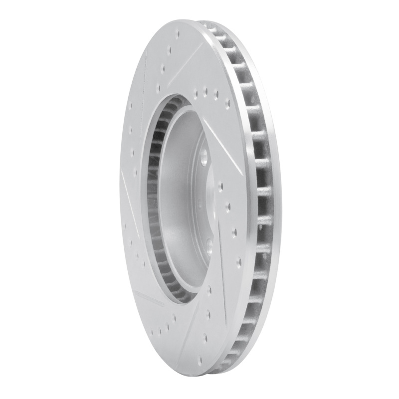Picture of R1 93-95 Volvo 850 Front Left Drilled & Slotted Silver Brake Rotor