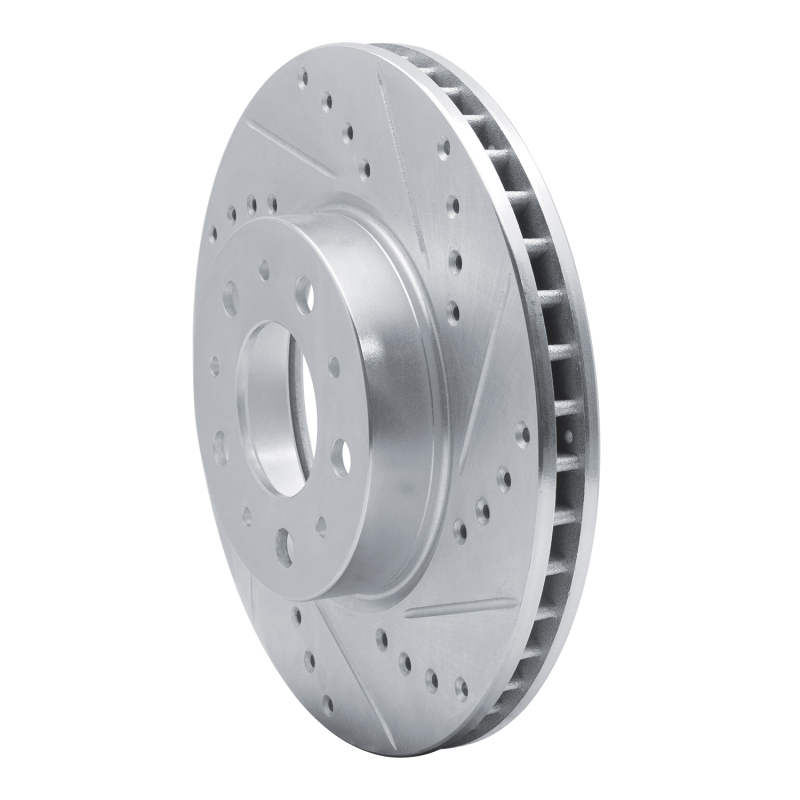 Picture of R1 91-95 Volvo 740 Front Right Drilled & Slotted Silver Brake Rotor