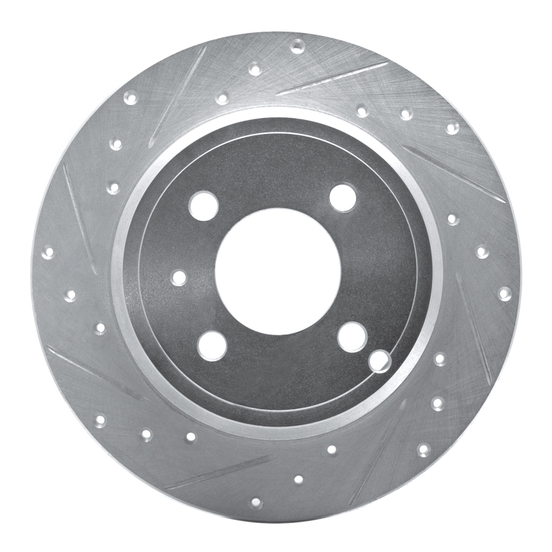 Picture of R1 93-95 Volvo 850 Rear Left Drilled & Slotted Silver Brake Rotor