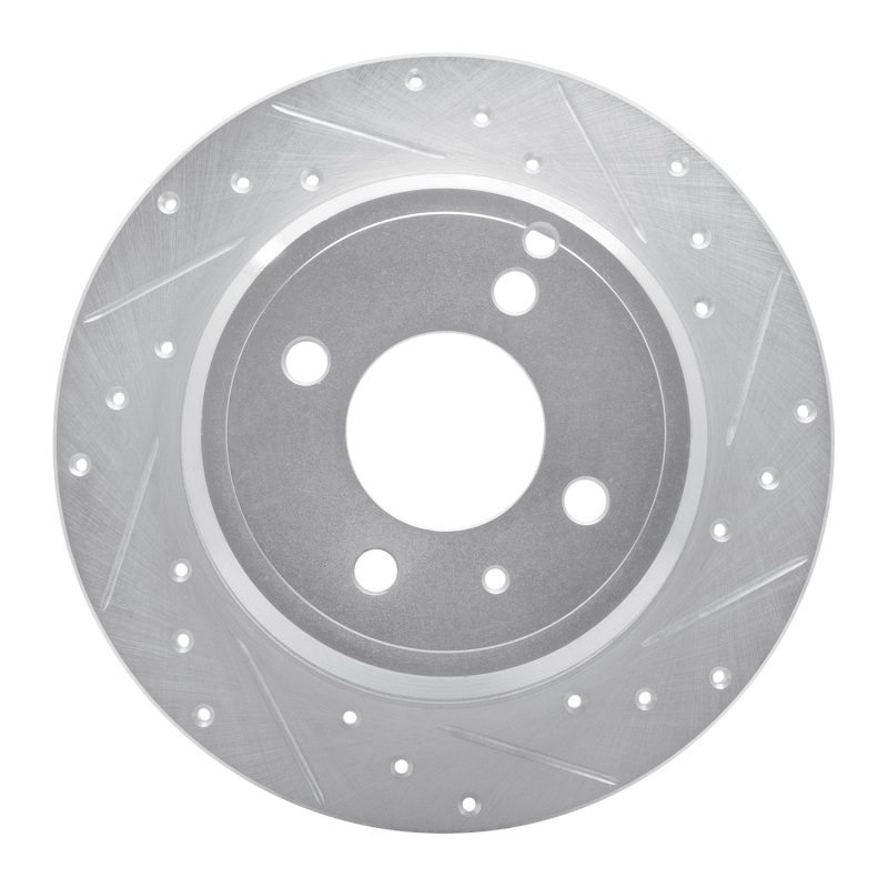 Picture of R1 93-95 Volvo 850 Rear Right Drilled & Slotted Silver Brake Rotor
