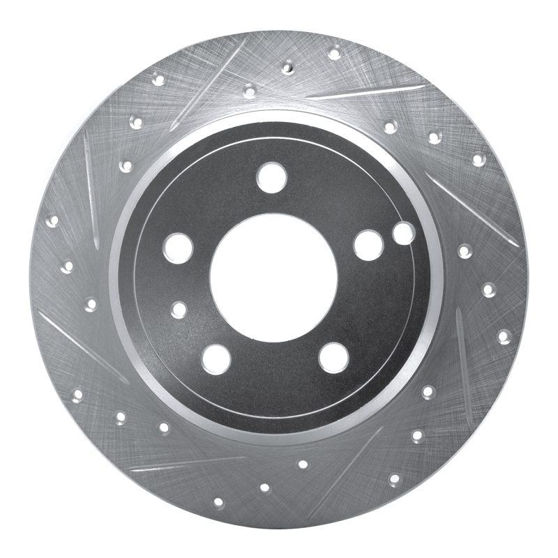 Picture of R1 96-04 Volvo 850 Rear Left Drilled & Slotted Silver Brake Rotor