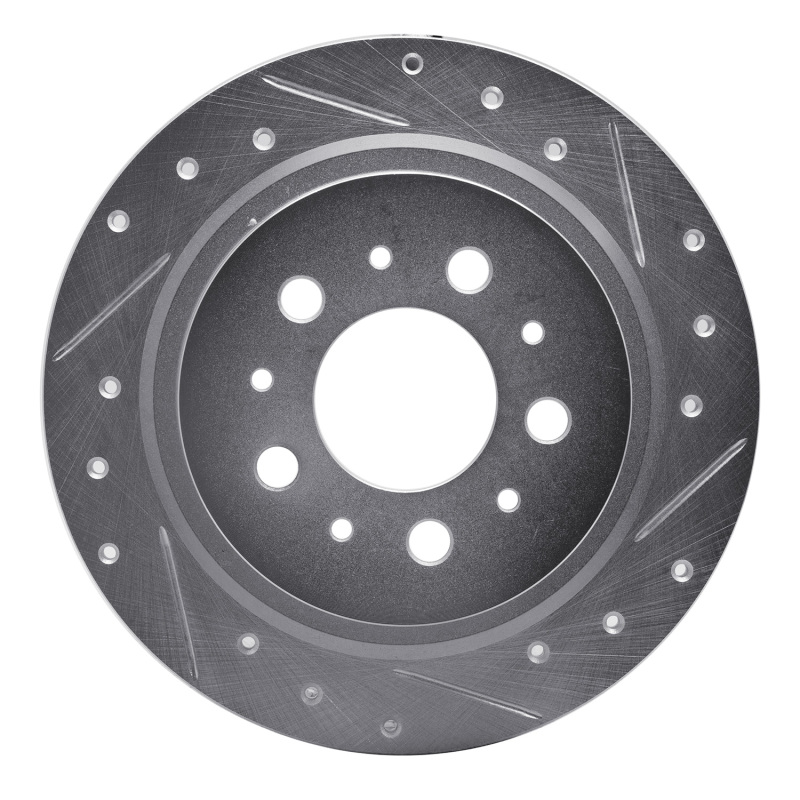 Picture of R1 97-98 Volvo V90 Rear Right Drilled & Slotted Silver Brake Rotor