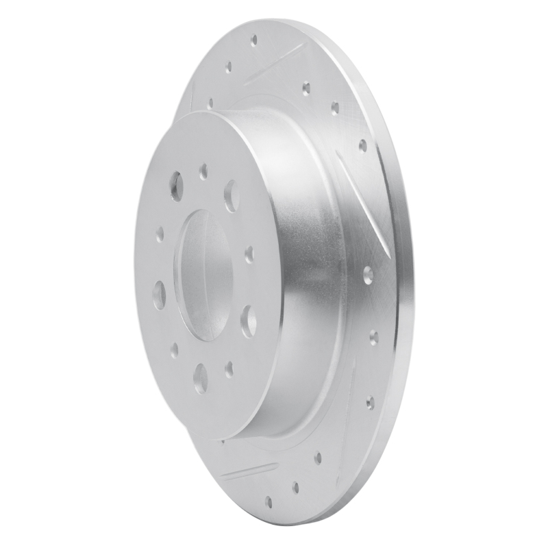 Picture of R1 95-97 Volvo 960 Rear Left Drilled & Slotted Silver Brake Rotor