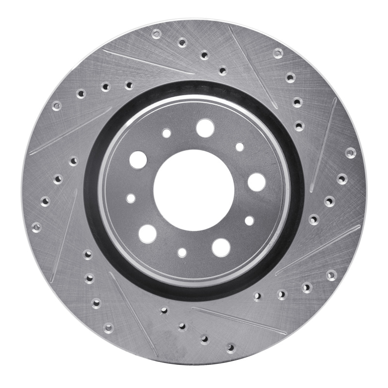 Picture of R1 98-04 Volvo C70 Front Right Drilled & Slotted Silver Brake Rotor